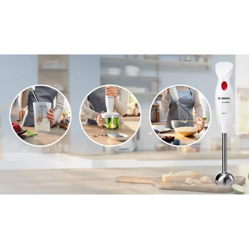 Bosch MSM24500 trintuvas Panardinamasis trintuvas 400 W Raudona, Balta