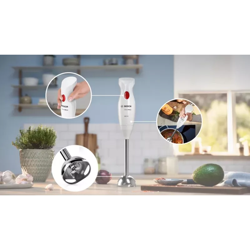 Bosch MSM24500 trintuvas Panardinamasis trintuvas 400 W Raudona, Balta