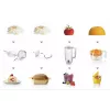 Bosch MUM5 Start Line universalus virtuvinis kombainas 800 W 3,9 L Oranžinė, Sidabrinė, Skaidri, Balta
