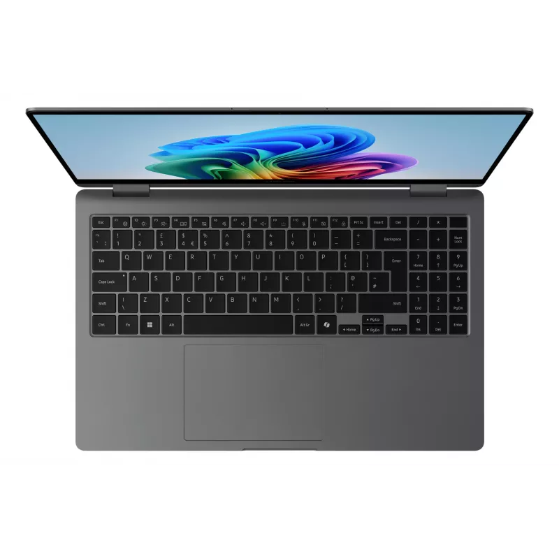 Samsung Galaxy Book5 360 Copilot+ PC Intel Core Ultra 7 258V nešiojamas kompiuteris 39,6 cm (15,6 colio) jutiklinis Full HD 32 GB LPDDR5x-SDRAM 1 TB SSD Wi-Fi 7 (802.11be) Windows 11 Home pilka