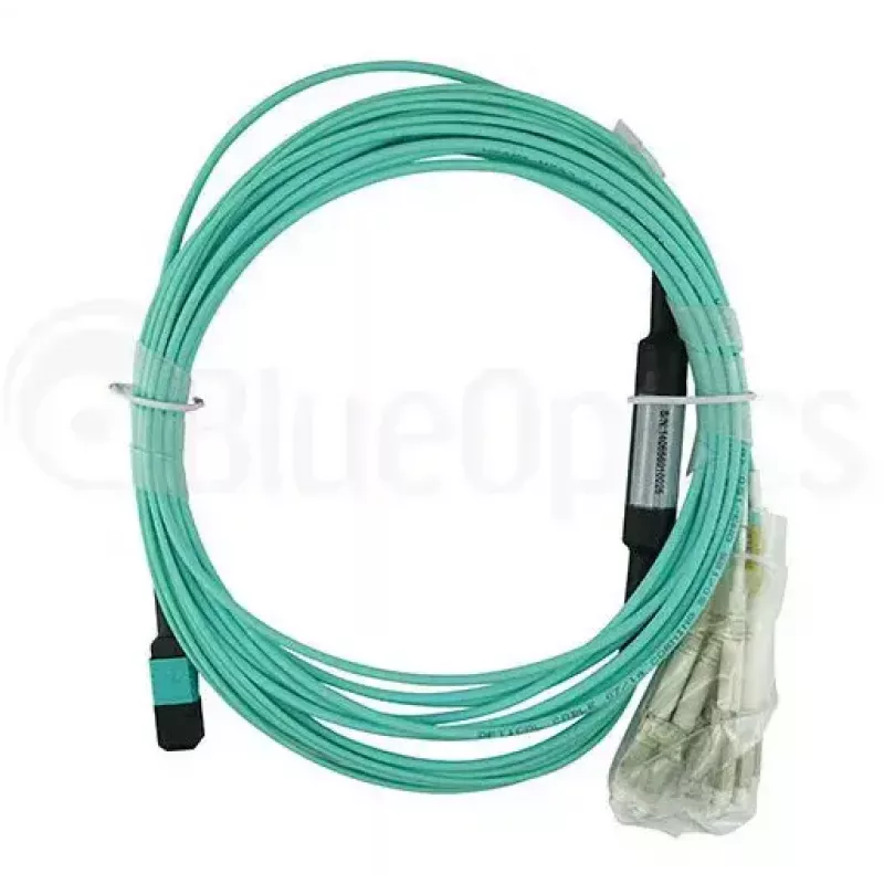 Šviesolaidinis kabelis BlueOptics OCTCABLE1M-SR-BO 1 m MPO 4x LC OM3