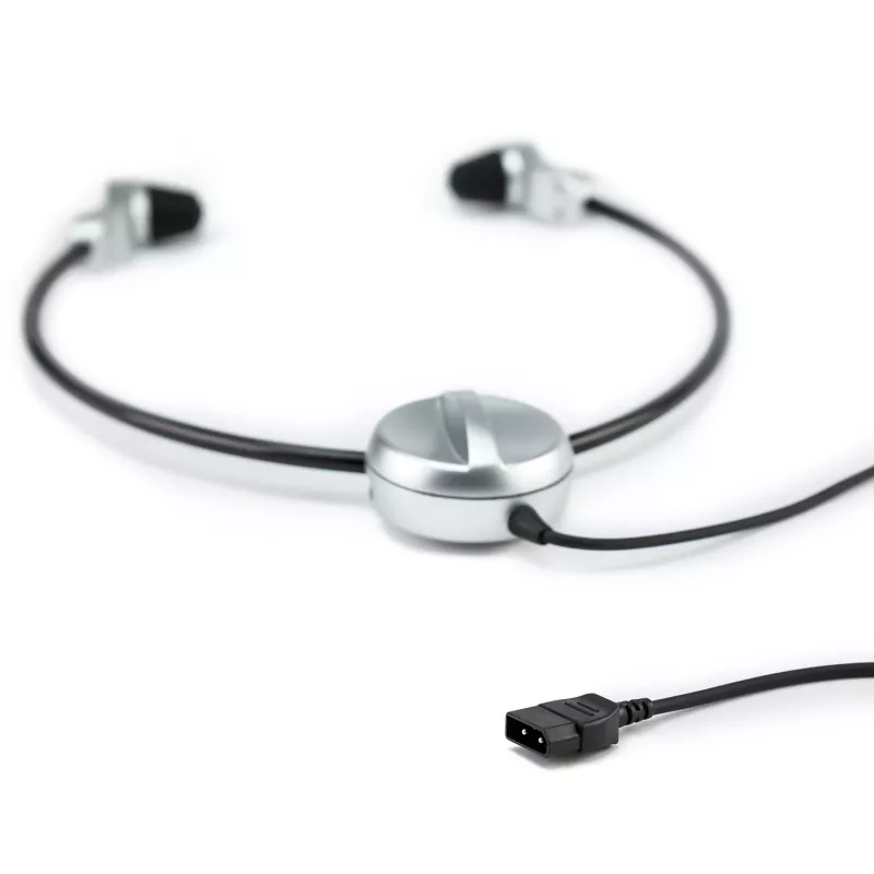 Grundig Swingphone 568 ausinės laidinės po smakru juoda, sidabrinė