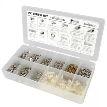 StarTech.com Deluxe Assortment PC Screw Kit - Varžtai, veržlės ir atraminės kojelės