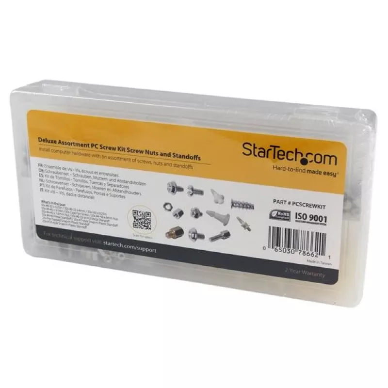 StarTech.com Deluxe Assortment PC Screw Kit - Varžtai, veržlės ir atraminės kojelės