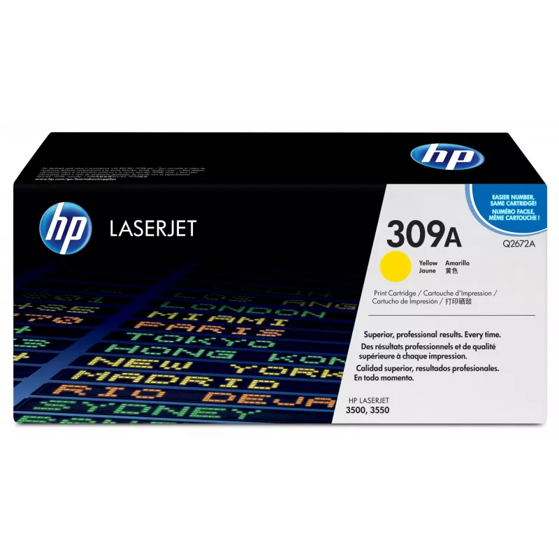 HP 309A geltonas Originalius LaserJet dažų kasetė 1 vnt.
