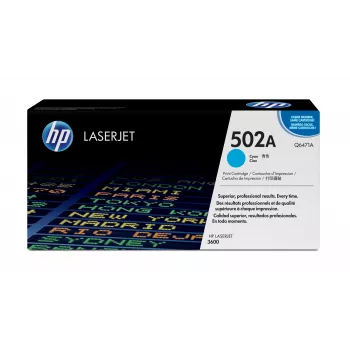 HP 502A Cyan Original LaserJet Toner kasetė, 4000 puslapių, žydra, 1 vnt.