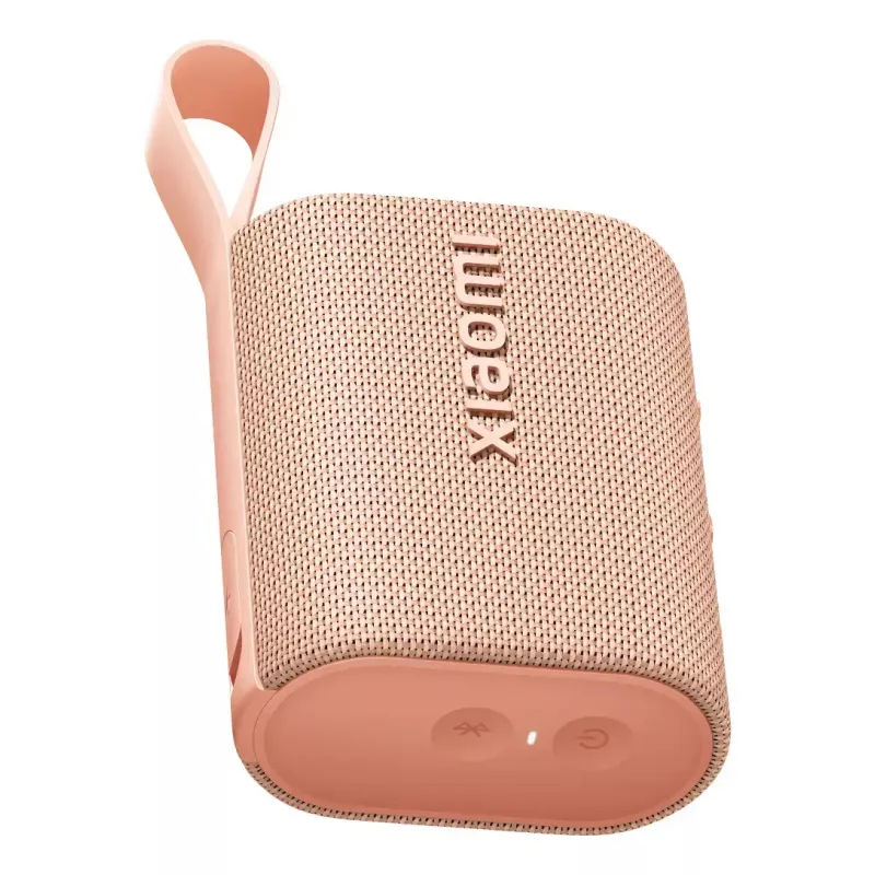 Nešiojamas stereofoninis garsiakalbis Xiaomi Sound Pocket rožinis — 5 W RMS, belaidis Bluetooth, 1000 mAh Li‑Jon baterija