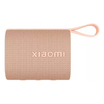 Nešiojamas stereofoninis garsiakalbis Xiaomi Sound Pocket rožinis — 5 W RMS, belaidis Bluetooth, 1000 mAh Li‑Jon baterija