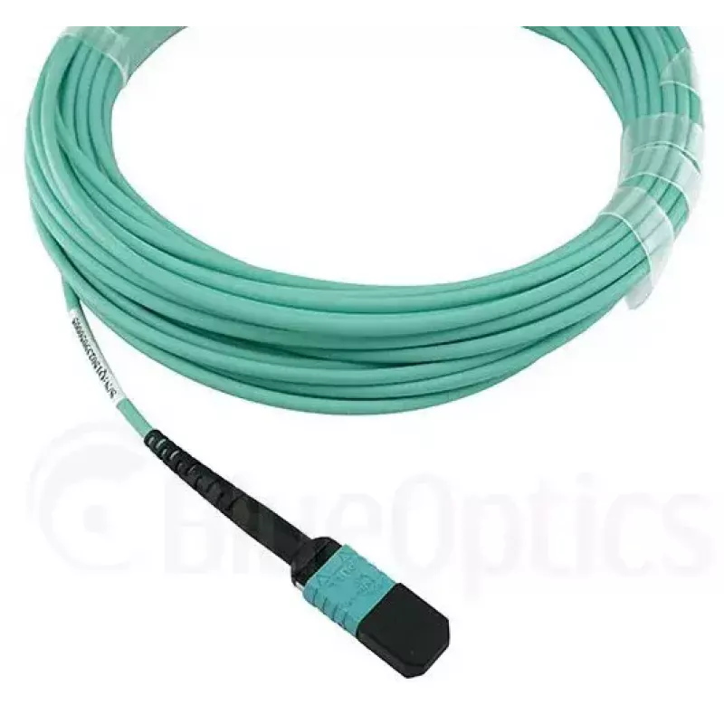 Šviesolaidinis kabelis BlueOptics QSRCABLE30M-BO MPO OM3 30 m mėtinės spalvos