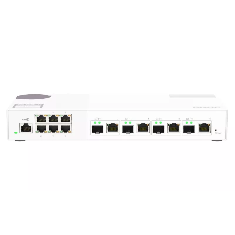 QNAP QSW-M2106-4C tinklo jungiklis Valdomas L2 2.5G Ethernet (100/1000/2500) Baltas