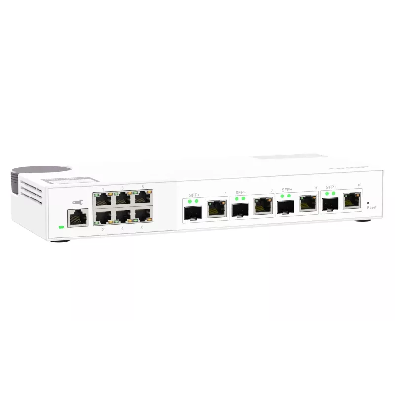 QNAP QSW-M2106-4C tinklo jungiklis Valdomas L2 2.5G Ethernet (100/1000/2500) Baltas