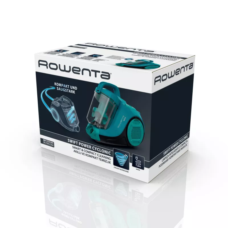 Rowenta Swift Power RO2932 1,2 L cilindrinis dulkių siurblys Sausas 750 W Be maišelio