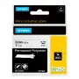 DYMO Rhino pramoninės ilgalaikės poliesterio etiketės | 24 mm x 5,5 m | Juodas spausdinimas ant balto | Lipnios | skirtos LabelManager & Rhino etikečių gamintojams