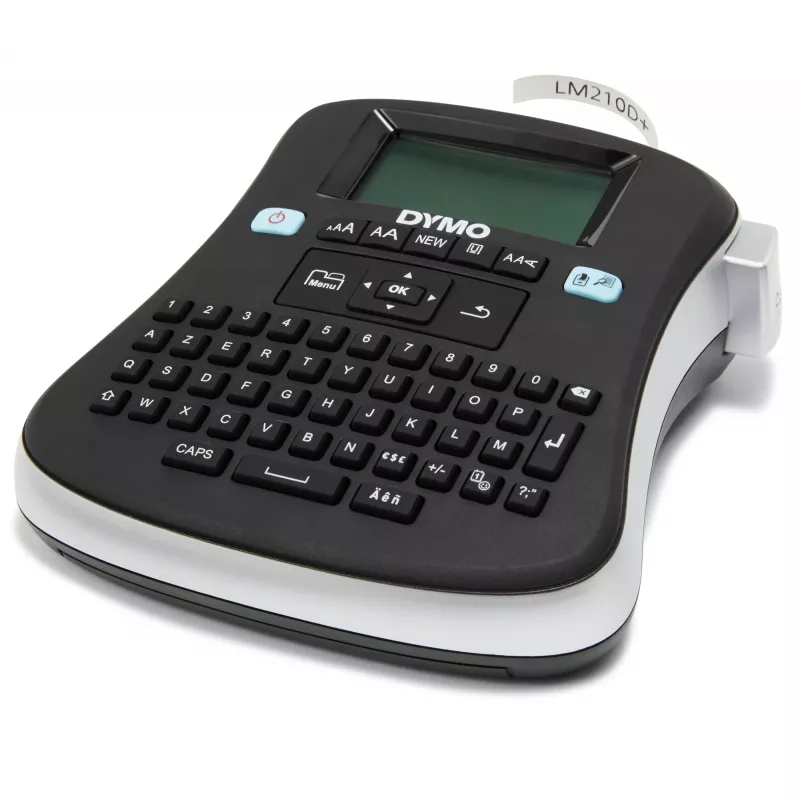 DYMO LabelManager ® ™ 210D - AZY, AZERTY, D1, Terminis perkėlimas, 180 x 180 DPI, 12 mm/sek., Juoda, Sidabrinė