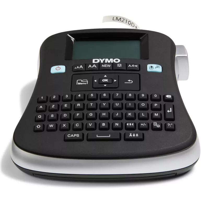 DYMO LabelManager ® ™ 210D - AZY, AZERTY, D1, Terminis perkėlimas, 180 x 180 DPI, 12 mm/sek., Juoda, Sidabrinė