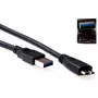 USB 3.0 A vyriška - USB micro B vyriška 0,50 m ACT SB3028
