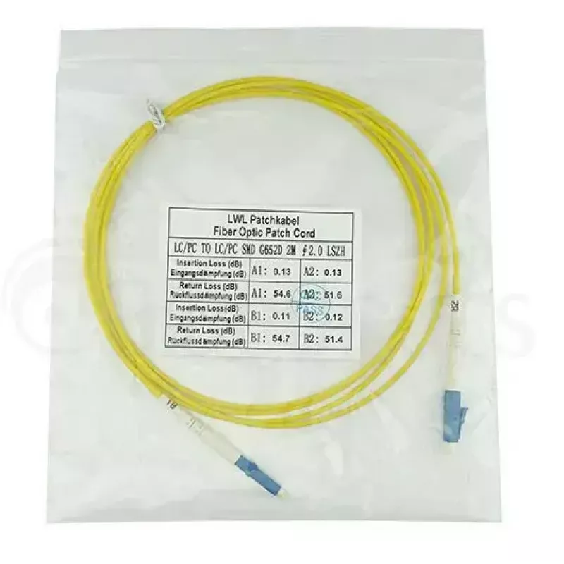 BlueOptics SFP2121BU20MK InfiniBand šviesolaidinis kabelis 20 m LC Geltonas