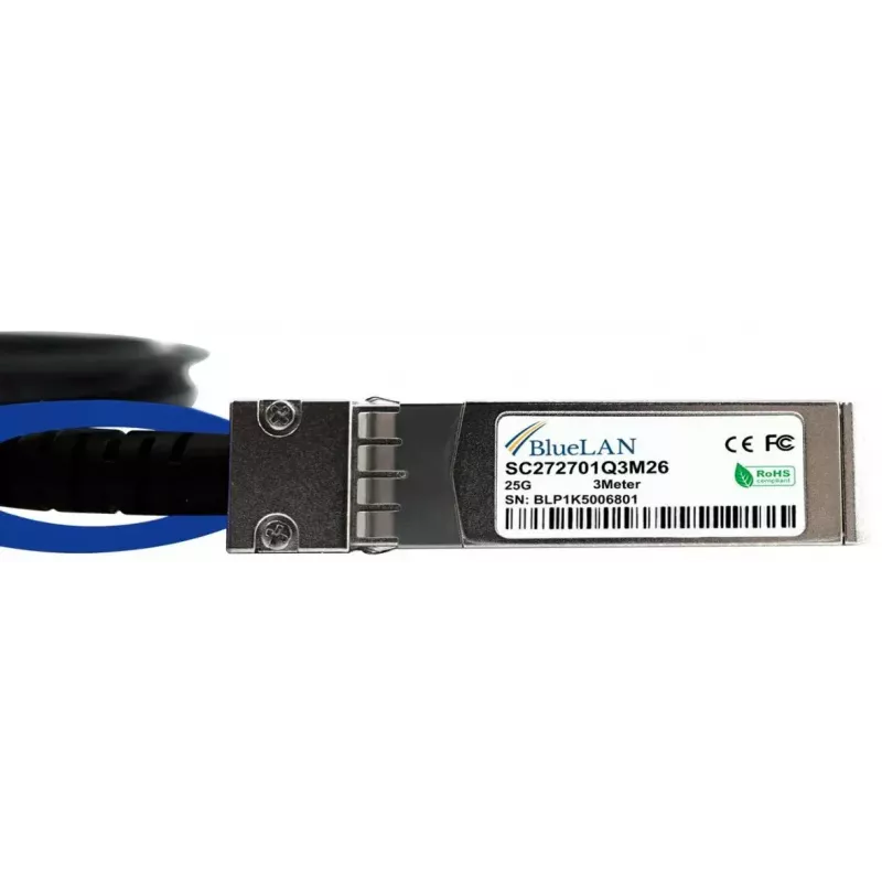 SFP28 DAC kabelis BlueOptics SFP28-DAC-2M-UQ 2m vyriškas/vyriškas