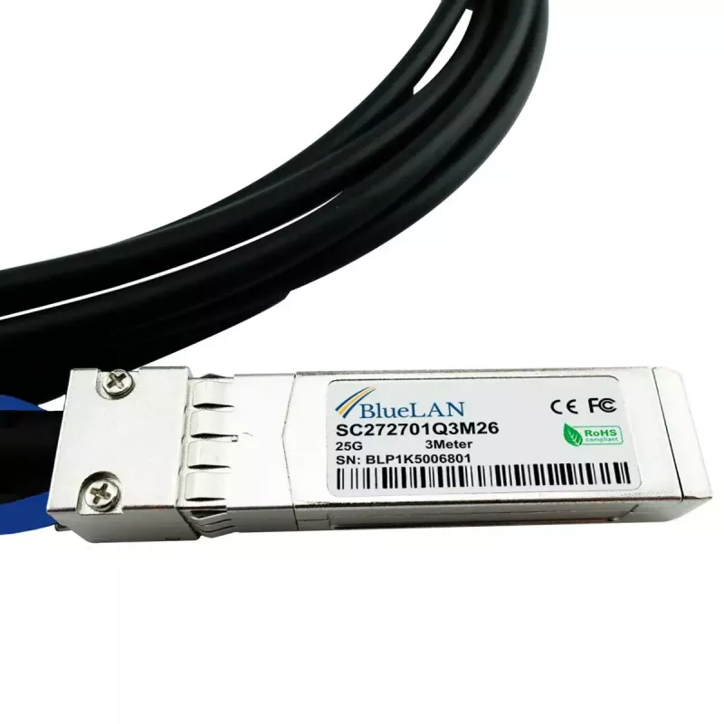 SFP28 DAC kabelis BlueOptics SFP28-DAC-3M 3m Vyriška/Vyriška
