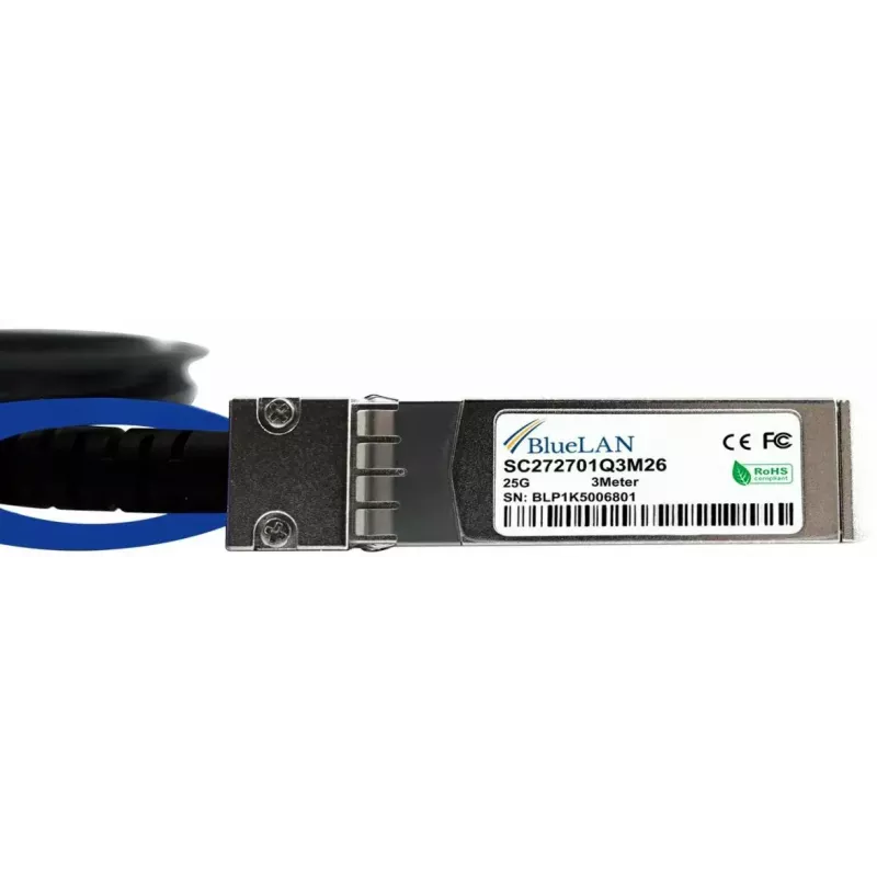 SFP28 DAC laidas BlueOptics SFP28-DAC-3M-DL 3 m kištukas/kištukas
