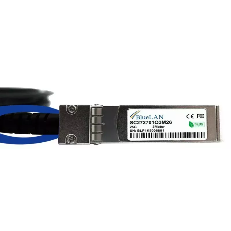 SFP28 DAC kabelis BlueOptics SFP28-DAC-3M-FR-BL 3m Male/Male