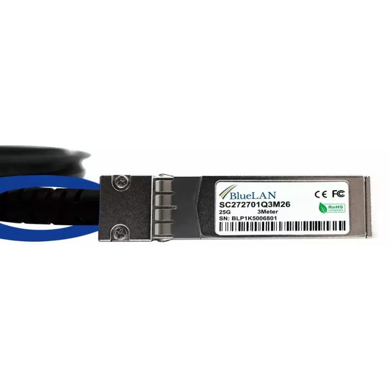 SFP28 DAC kabelis BlueOptics SFP28-DAC-3M-HU 3m vyriška jungtis