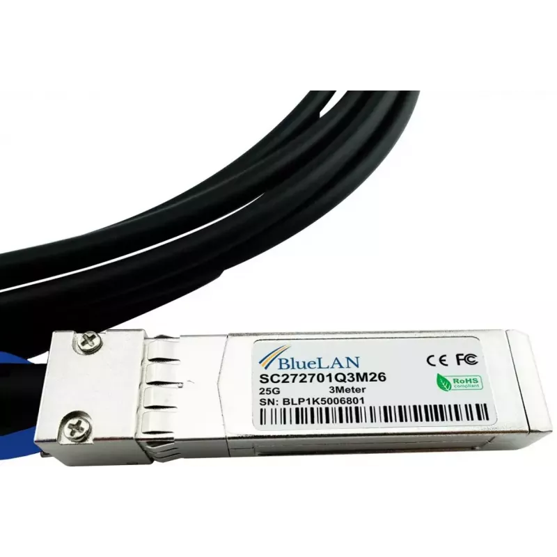 SFP28 DAC kabelis BlueOptics SFP28-DAC-3M-QL 3m Kišamas/Kišamas