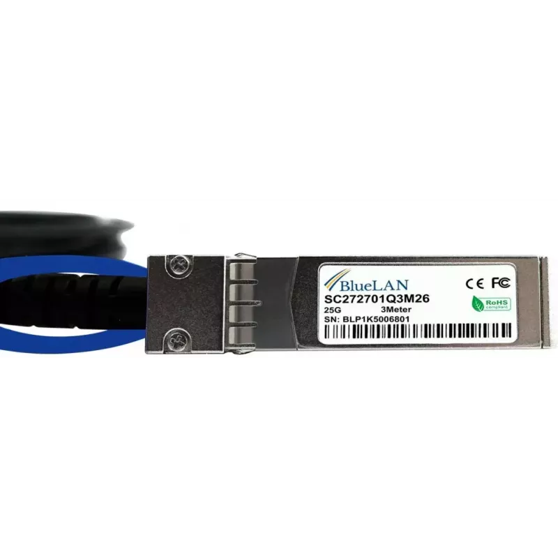 SFP28 DAC kabelis BlueOptics SFP28-DAC-3M-QL 3m Kišamas/Kišamas