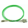 Šviesolaidinis kabelis BlueOptics SFP3132GU15MK LC SC OM5 15 m mėtinės spalvos