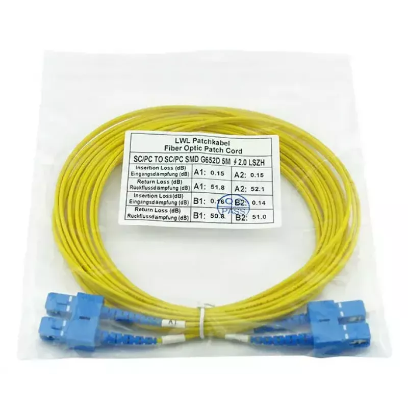 BlueOptics SFP3232BU20MK „InfiniBand“ šviesolaidinis kabelis 20 m SC geltonas