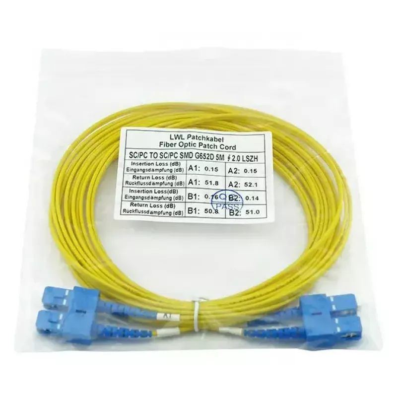 BlueOptics SFP3232BU50MK InfiniBand šviesolaidinis kabelis 50 m SC geltonas