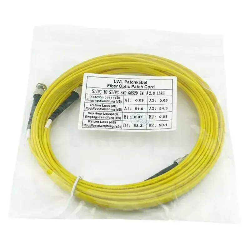 BlueOptics SFP3333BU2MK InfiniBand šviesolaidinis kabelis 2 m ST geltonas