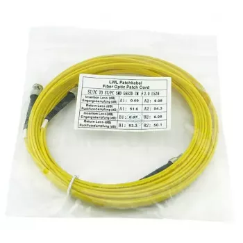 Šviesolaidinis kabelis BlueOptics SFP3333BU7.5MK 7,5 m ST Geltonas