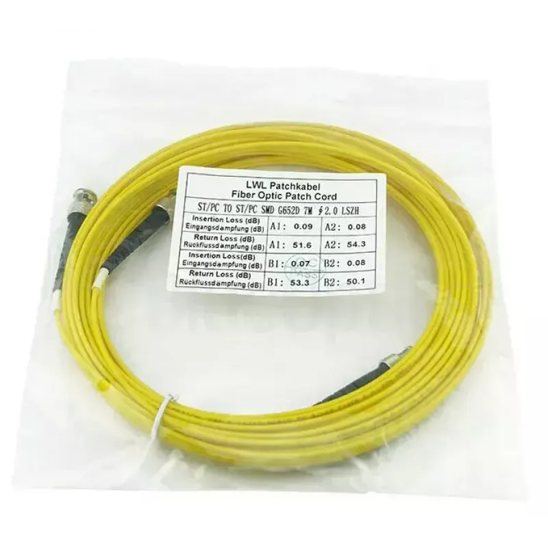 Šviesolaidinis kabelis BlueOptics SFP3333BU7.5MK 7,5 m ST Geltonas