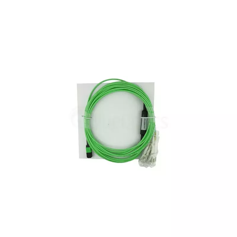 Šviesolaidinis kabelis BlueOptics SFP5141GU10MKB MPO 4x LC OM5 10 m žaliosios citrinos
