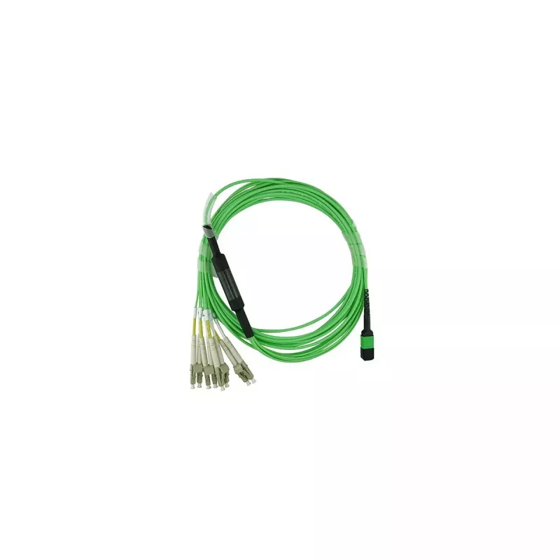 Šviesolaidinis kabelis BlueOptics SFP5141GU2MKB MPO 4x LC OM5 2 m Lime