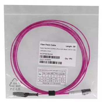 Šviesolaidinis kabelis BlueOptics SFP9231FU0.5MK MDC LC OM4 0.5 m Aqua
