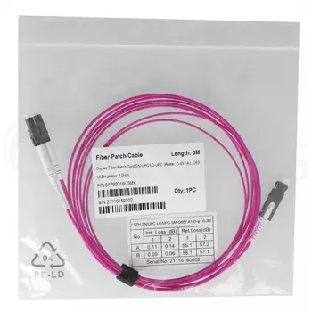 Šviesolaidinis kabelis BlueOptics SFP9331FU7.5MK SN LC OM4 7.5 m Violetinė