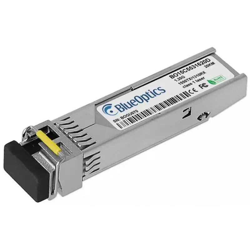 BlueOptics SFP-BXD53-20KM-F5-BO tinklo siųstuvo-imtuvo modulis Šviesolaidinis 1250 Mbit/s