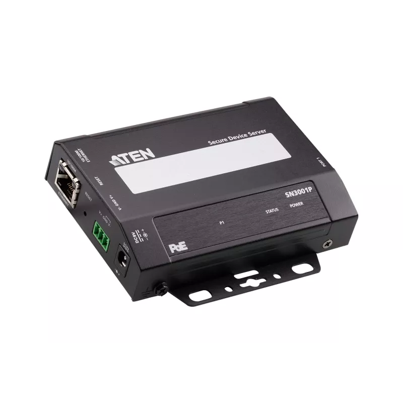 ATEN 1 prievado RS-232 saugus įrenginių serveris su PoE, 10/100Base-T(X), 210 g