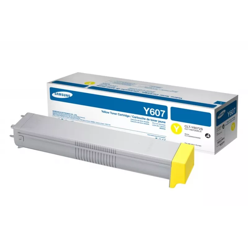Samsung CLT-Y6072S dažų kasetė 1 vnt. Originali Geltona