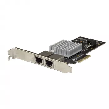 „StarTech.com“ dviejų prievadų 10G PCIe tinklo adapterio kortelė – „Intel-X550AT“ 10GBASE-T ir NBASE-T PCI Express tinklo sąsajos adapteris 10/5/2.5/1GbE kelių gigabitų eterneto 5 greičių NIC LAN kortelė