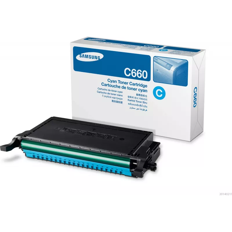 Samsung CLP-C660B didelio našumo žydra dažų kasetė, 2000 puslapių, žydra, 1 vnt.