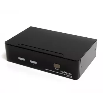 Startech.com 2 prievadų DVI USB KVM jungiklis su garso ir USB 2.0 šakotuvu