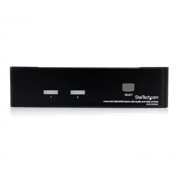 Startech.com 2 prievadų DVI USB KVM jungiklis su garso ir USB 2.0 šakotuvu