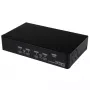 StarTech.com 4 prievadų USB DisplayPort KVM jungiklis su garsu, 3840 x 2400 pikselių, juoda