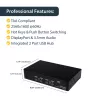 StarTech.com 4 prievadų USB DisplayPort KVM jungiklis su garsu, 3840 x 2400 pikselių, juoda