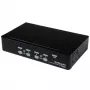 StarTech.com 4 prievadų 1U montuojamas stelaže USB KVM jungiklis su OSD, 1920 x 1440 pikselių, montavimas stelaže, 5,4 W, 1U, juodas