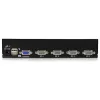 StarTech.com 4 prievadų 1U montuojamas stelaže USB KVM jungiklis su OSD, 1920 x 1440 pikselių, montavimas stelaže, 5,4 W, 1U, juodas