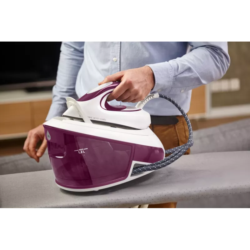 Tefal Express Anti-Calc SV8054 2800 W 1,8 L Durilium padas Violetinė, Balta